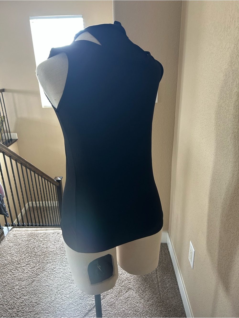 Marcella Black Sheer chest and back Shaping Tank Top for Women - Picture 5 of 5